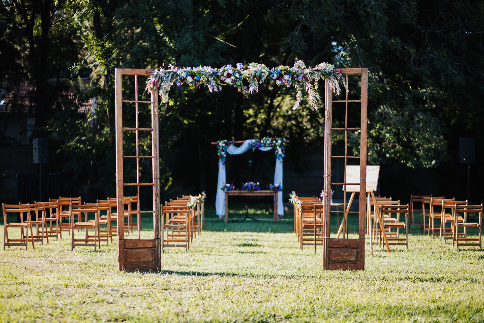 Ceremonia al aire libre en Quinta de Benavídez